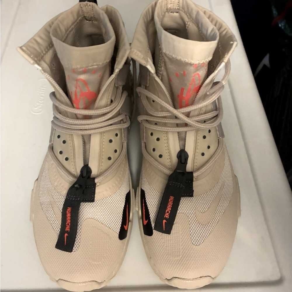 Nike Women's Athletic Shoes - Tan and Orange